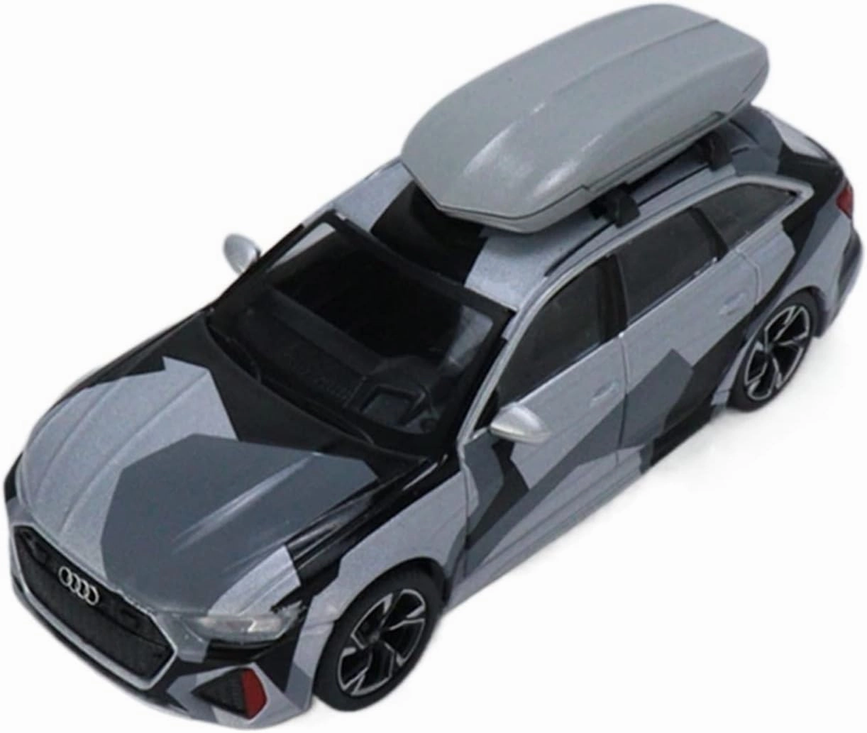 Alloy Resin Car Vehicle Model 1 64 Fit for Camouflage Suitcase RS6 RS5 RS4 Crock Wagon Simulation Alloy Car Model Adult Collection Gifts Toys Crafts Festive Deluxe Gift (Color : 2)