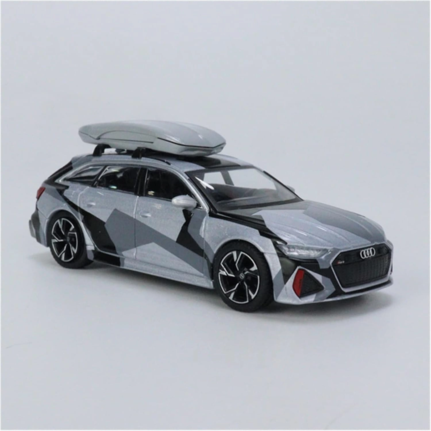 Alloy Resin Car Vehicle Model 1 64 Fit for Camouflage Suitcase RS6 RS5 RS4 Crock Wagon Simulation Alloy Car Model Adult Collection Gifts Toys Crafts Festive Deluxe Gift (Color : 2)