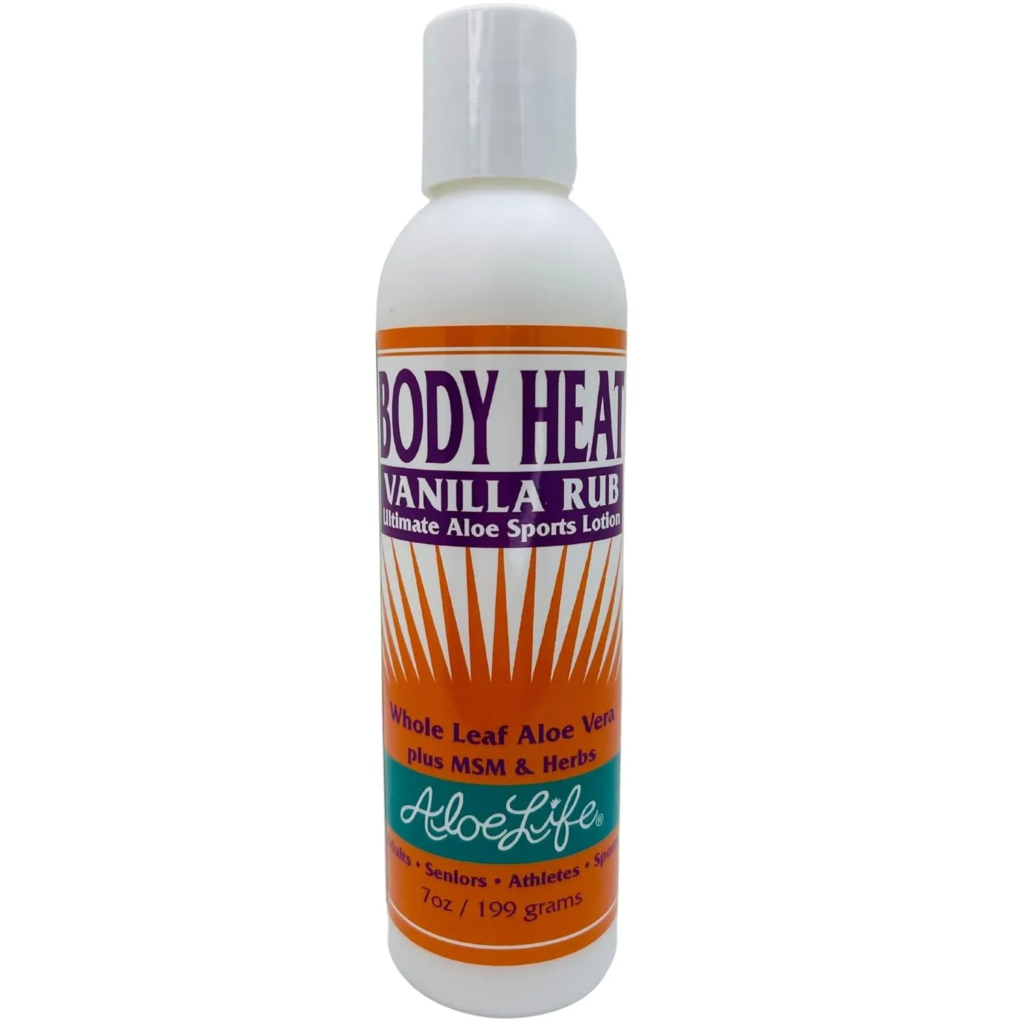 Aloe Life - Body Heat Vanilla Rub, Lubricating, Warming Action, Soothes & Relieves Sore Muscles, Safe For Seniors & Athletes, Helps Reduce Tension & Stress, Gluten-Free (7 oz)