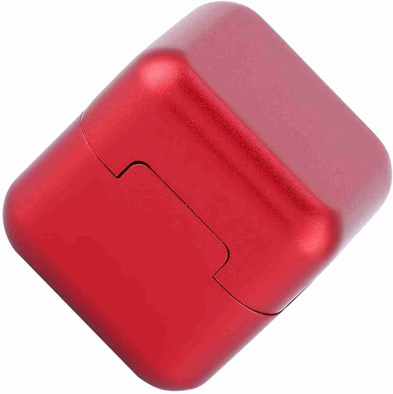 Aluminum Mini Cue Tip Chalk Holder - Durable Portable Carrier for Billiard Lovers, Magnetic Design for Easy Transport, Detachable to Keep Chalk Fresh (Red)