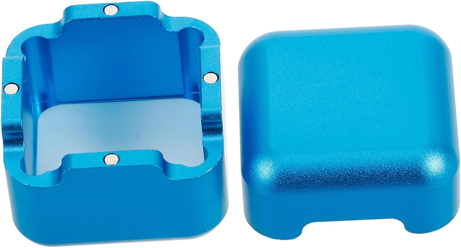Aluminum Tip Chalk Carrier Case for Billiards Nonmagnetic Base Clip Sleek Design for Pool Players Versatile Storage for Chalk and Items
