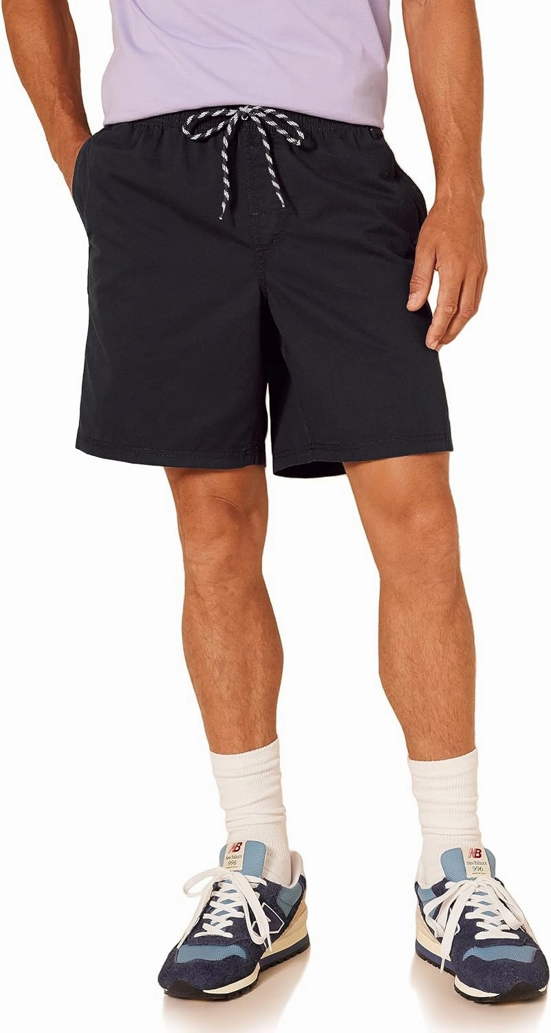 Amazon Essentials Men's 8" Inseam Relaxed-Fit Drawstring Walk Short (Available in Plus Size)