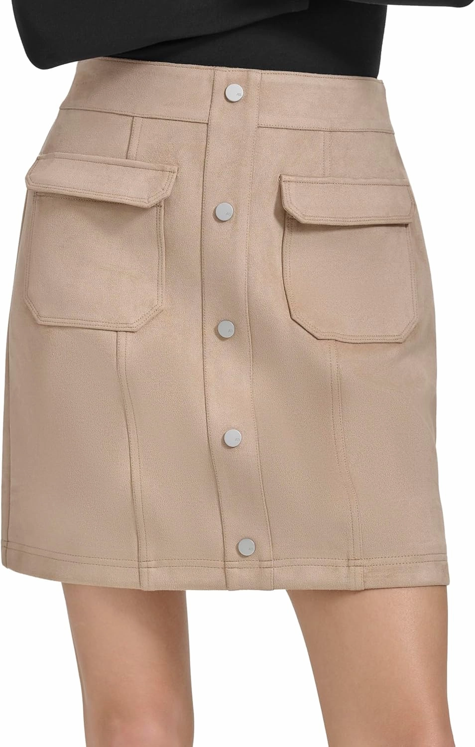 Andrew Marc Women's Faux Suede Skirt