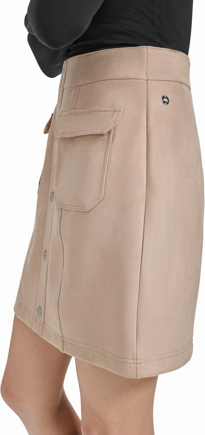 Andrew Marc Women's Faux Suede Skirt