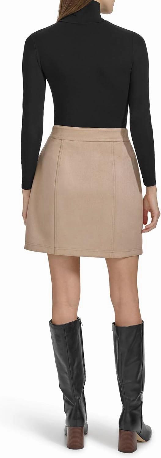 Andrew Marc Women's Faux Suede Skirt