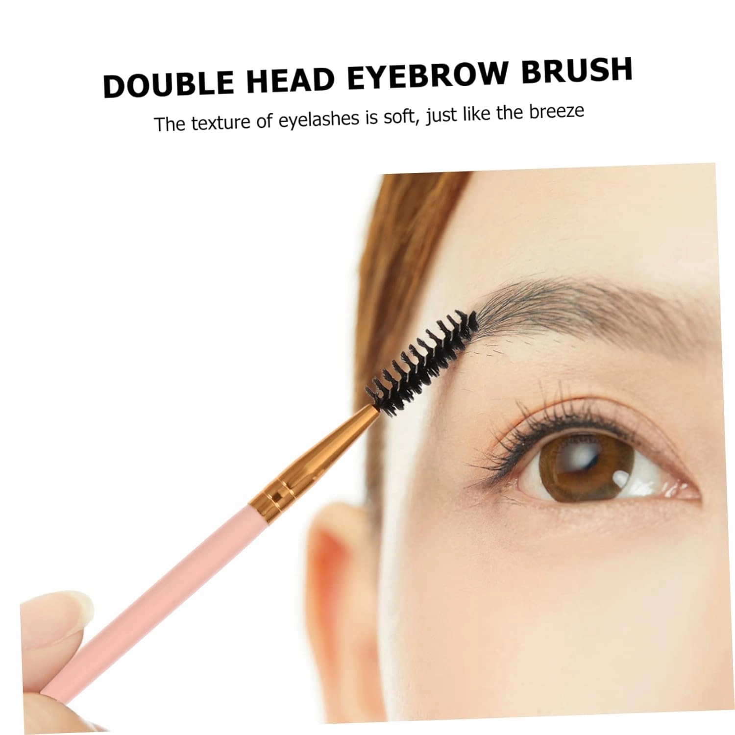 Angoily 18pcs Double-ended Eyebrow Spoolie Brush Portable Eyebrow Makeup Tools for Eyelash Brow Grooming and Versatile Brushes for Daily Use for Birthday