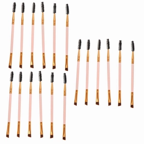 Angoily 18pcs Double-ended Eyebrow Spoolie Brush Portable Eyebrow Makeup Tools for Eyelash Brow Grooming and Versatile Brushes for Daily Use for Birthday