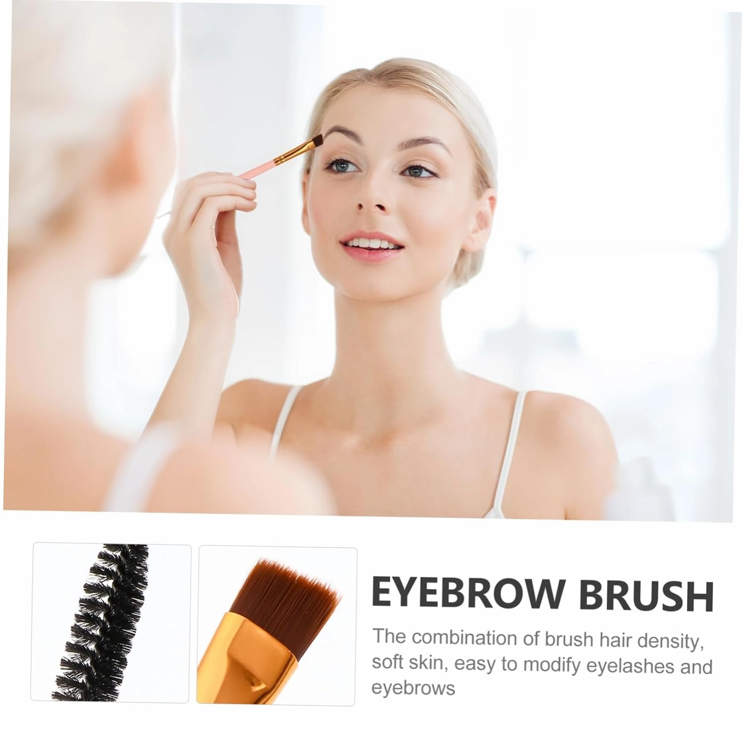 Angoily 18pcs Double-ended Eyebrow Spoolie Brush Portable Eyebrow Makeup Tools for Eyelash Brow Grooming and Versatile Brushes for Daily Use for Birthday