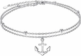 Anklet for Women S925 Sterling Silver Adjustable Foot Ankle Bracelet