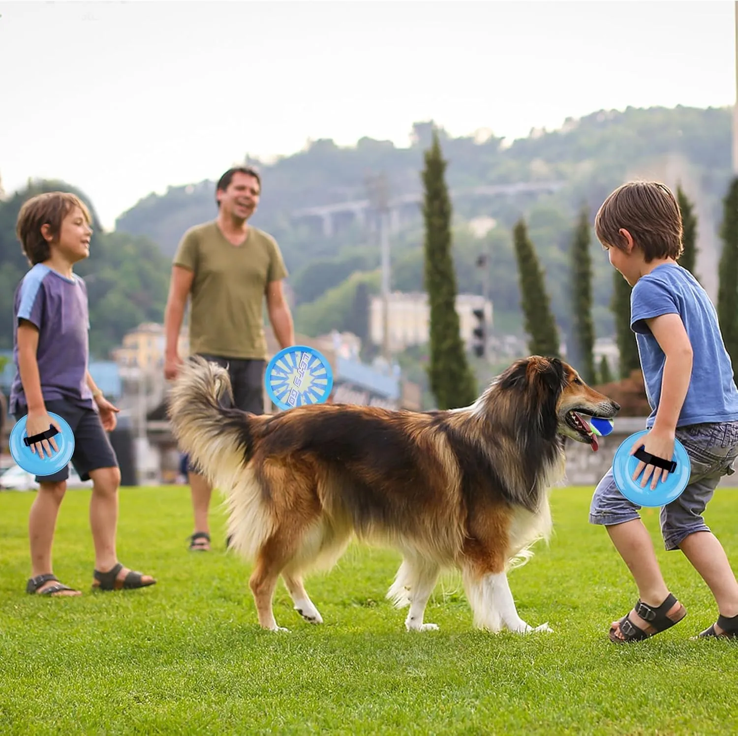 ANNKIE Kids Toys Toss and Catch Ball Set Game with 4 Paddles 4 Balls,Beach Toy Pool Toy Outdoor Yard Game for Kids Ages 3-12,Toys for Toddlers Age 3-5, Gifts for 3 4 5 6 7 8 9 10  Year Old Boys Girls