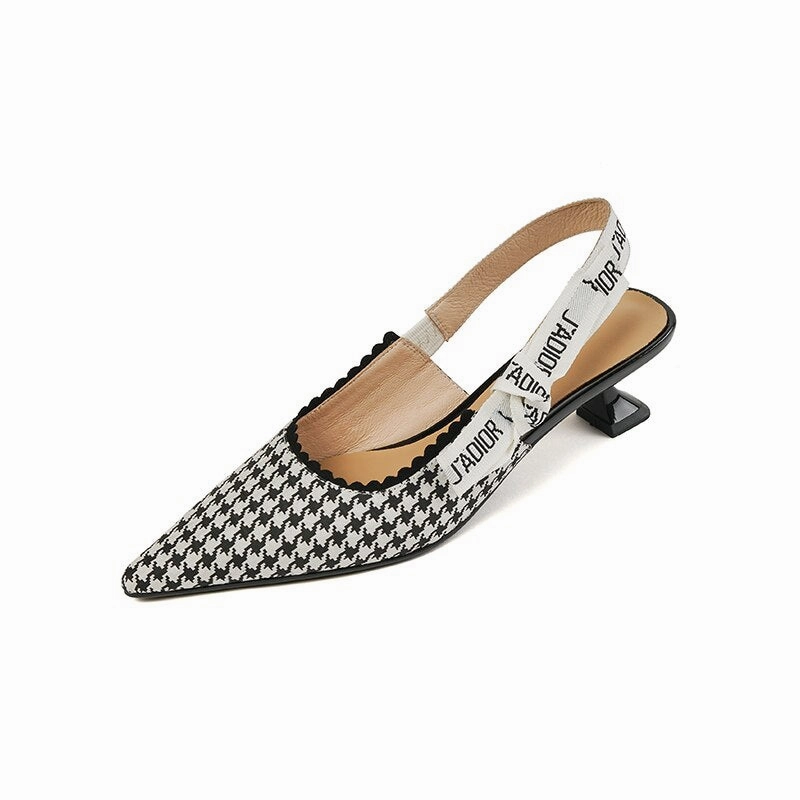 Antmvs  new Women sandals natural leather 22-25cm kid suede/fabric pigskin sheepskin pointed toe women sandals high heel