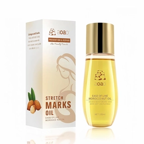 AOAO Maternity Body Oil for Stretch Mark Prevention & Reduction, Hydrating Skin Care | Stretch Mark Cream for Pregnancy | Repair, Firming & Smoothing Fine Lines Essence Oil (1_Pack/100ml)