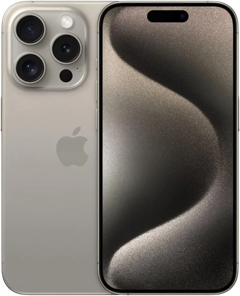 Apple iPhone 15 Pro Max, 256GB, Natural Titanium - Verizon (Renewed)