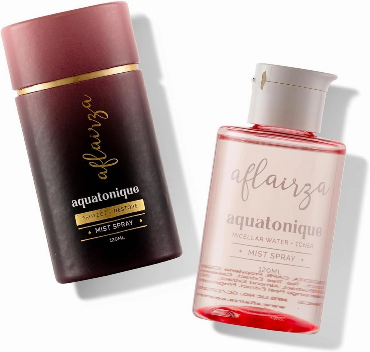 Aquatonique Face Toner - Hydrating & Cleansing Mist -Micellar Water - Cleanses, Soothes, Revitalizes & Preps Skin for Makeup - Balance Ph - 120 ml