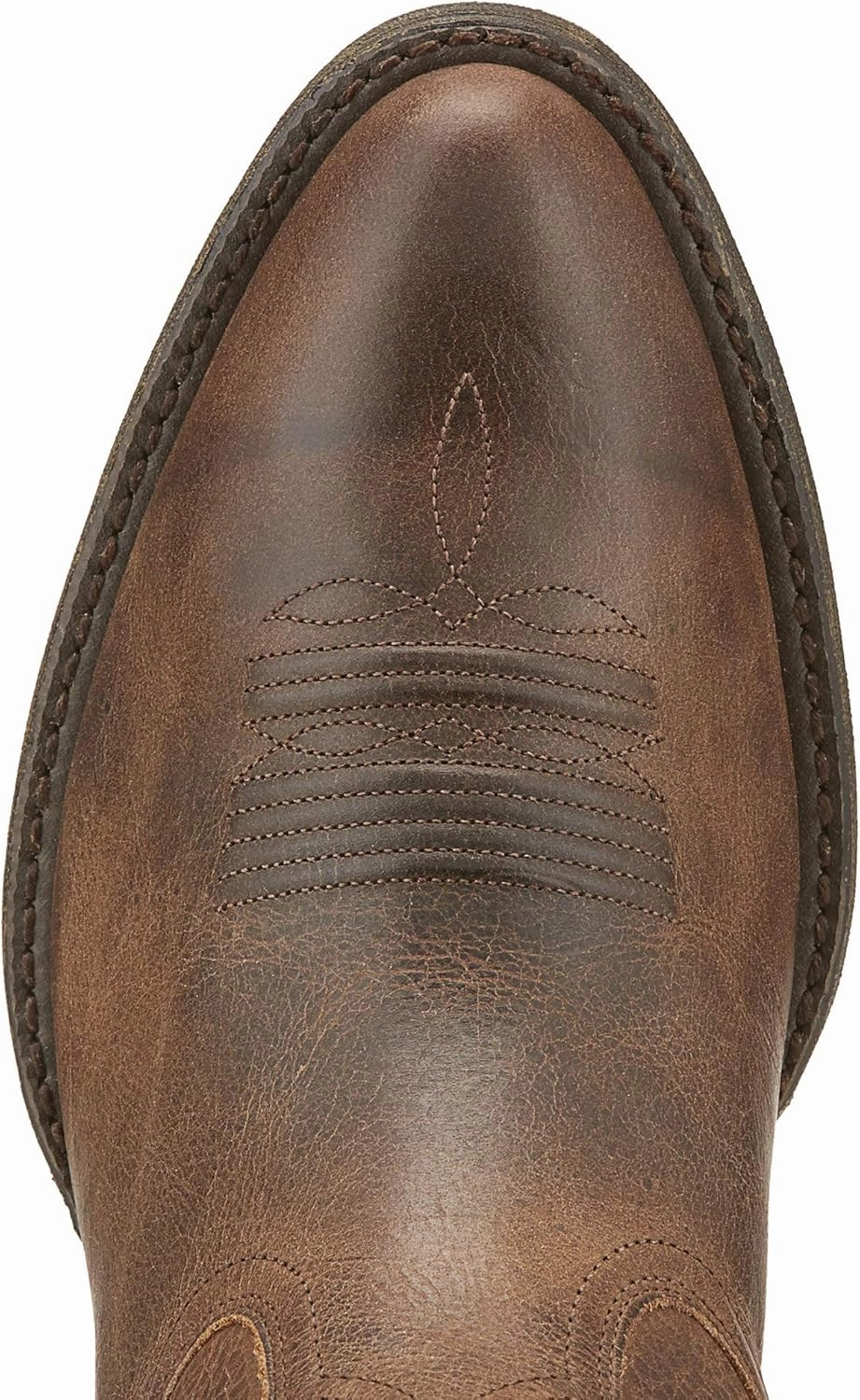 ARIAT Mens Heritage Embroidered Round Toe Pull On Casual Boots Mid Calf - Brown