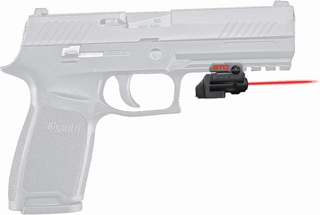 ArmaLaser GTO and FLX65 Red Laser Sight GripTouch Switch Designed to fit Sig Sauer P320 Full Size