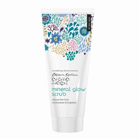 Aro;ma Magic Mineral Glow Scrub | Exfoliates, reduces fine lines, brightens & boosts hydration| With beeswax, vegetable glycerine, lavender, tea tree & rose essential oils| 100ml
