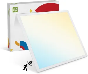 ASD 2x2 LED Flat Panel Light with Motion Sensor - 20/25/30W UL DLC | 3633LM 3500K-5000K 120-277V Dimmable 2x2 LED Light Drop Ceiling | Recessed Lay in Troffer Lights for Office