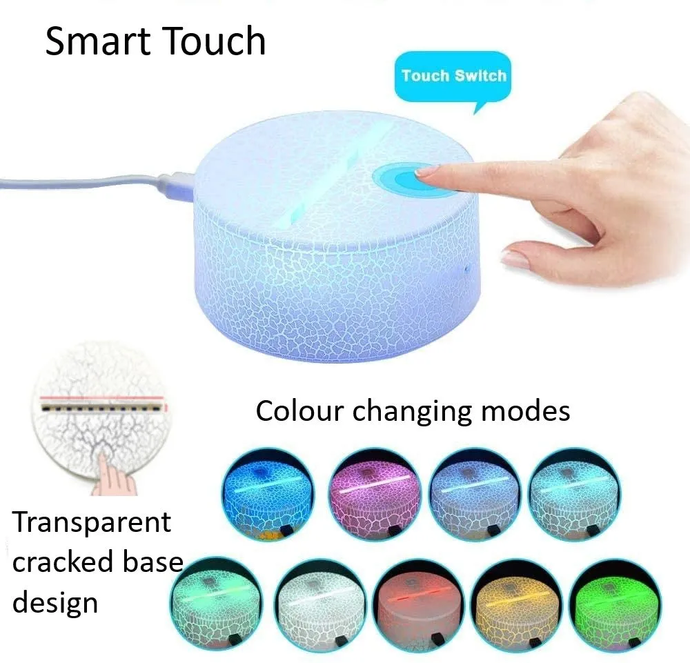 Attack on Titan Levi Ackerman 3D Anime Touch Sensor 7 Colour mode LED Light / Lamp