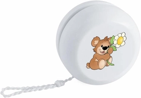 Azeeda 'Flower Teddy Bear' Retro Style Yo-Yo (YY00034347)