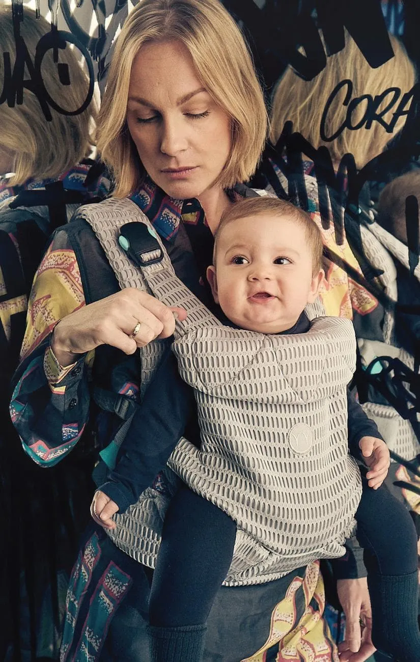 Baby Carrier with Magnetic buckles (Silver Grey)