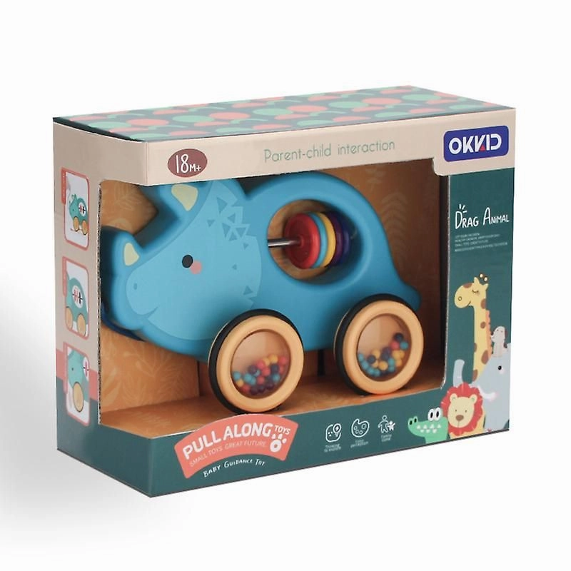 Baby Drum Rabbit Toy Pull Toy Made Of Abs Plastic, Car