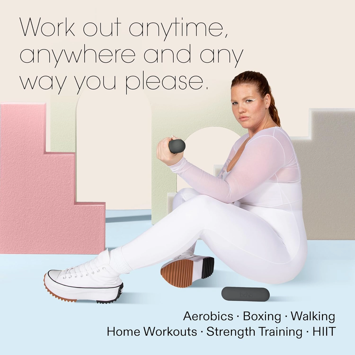 Bala Bars Dumbbell Set for Women & Men - Set of 2 Bars Designed for Walking, Strength Training, HIIT, Boxing & Aerobics - Hand Weights for Working Out at Home