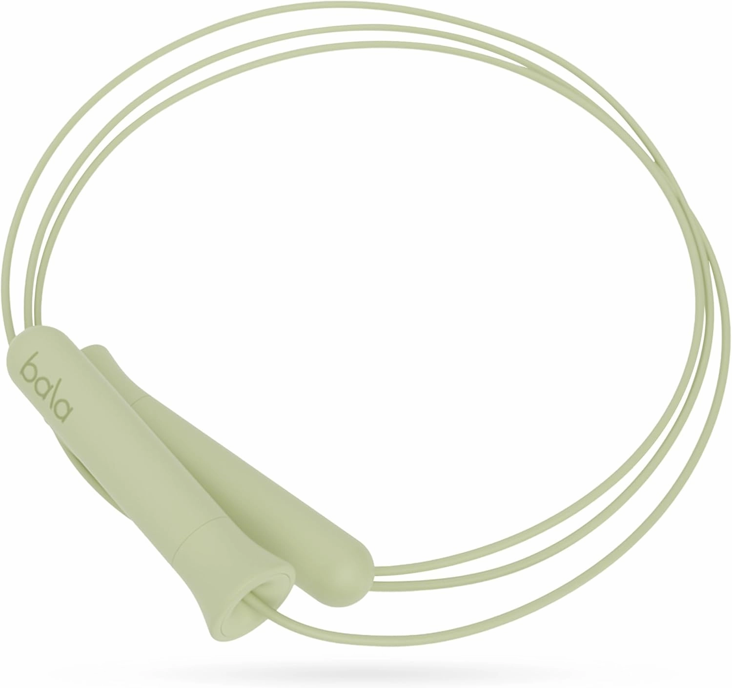 Bala Weighted Jump Rope for Women & Men, Sage - Adjustable & Replaceable Jumping Rope for Adults - Workout Jump Rope Ergonomically Designed for Cardio & HIIT - Skipping Rope with Silicone Handles