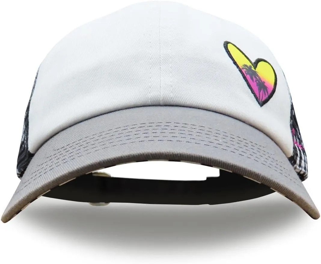Baseball Cap for Women in Cute Dad Hat Design with Mesh to Stay Cool at The Beach in Summer