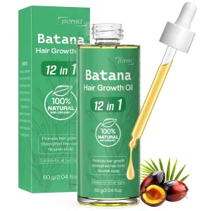 Batana Hair Growth Oil 12-in-1 : Batana And Rosemary Oil Blend for Follicle Activation Lightweight Growth Nursing Care Applicable hair oil for damaged hair Men/Women 2oz