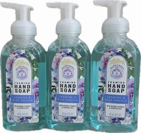 Bath & Body- Foaming Hand Soap-Jasmine and Blue Orchid- 3pk- 16 ozs ea. (48 ozs total)