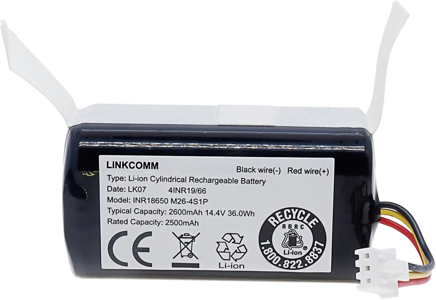 Battery Replacement for iHome AutoVac Eclipse G iHRV2, iHRV2-BLK, Eclipse Classic iHRV1, iHRV4 & Nova S1 iHRVS1-3BLK Robot Vacuum