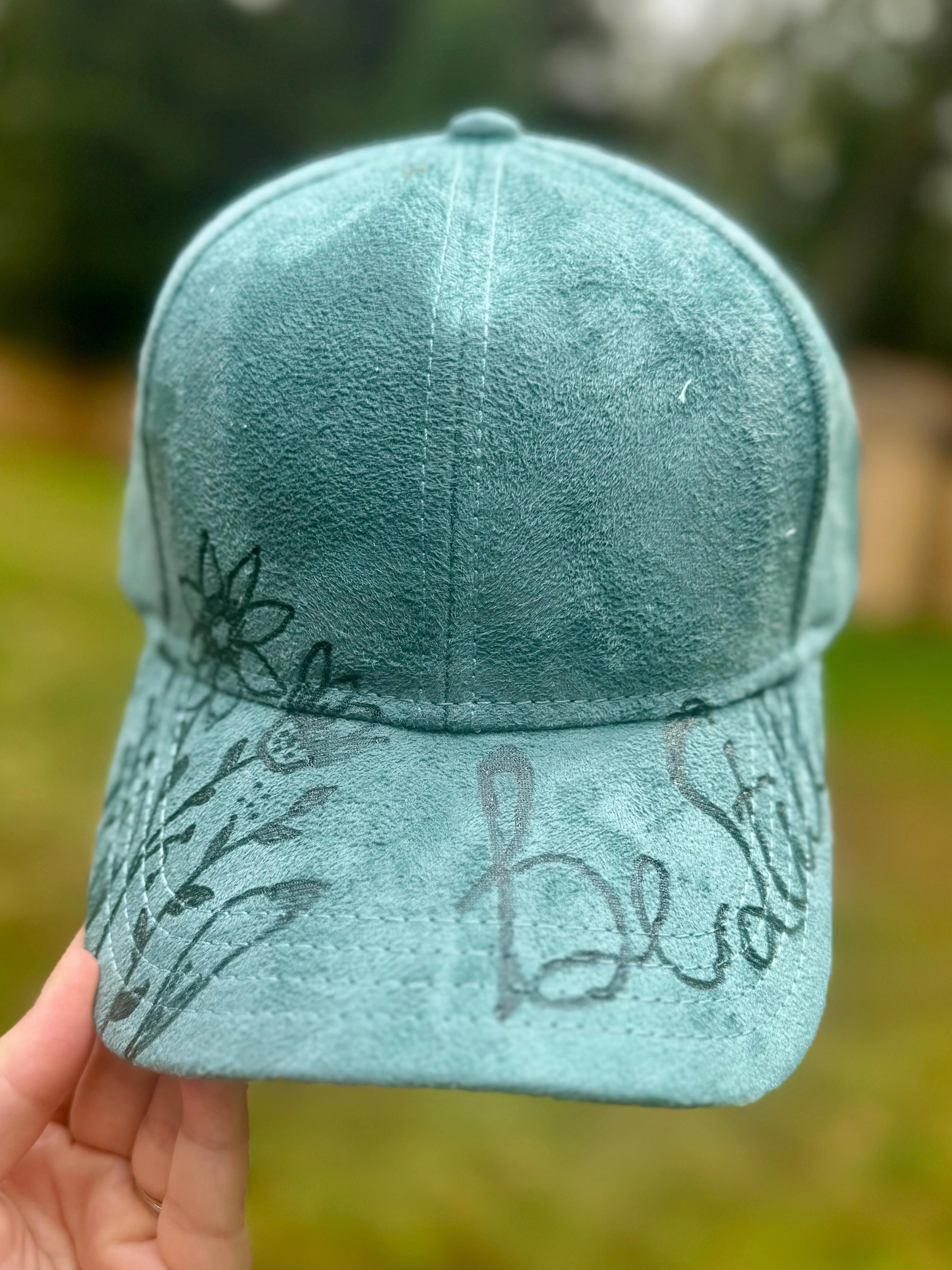 Be Still Ball Cap-Turquoise