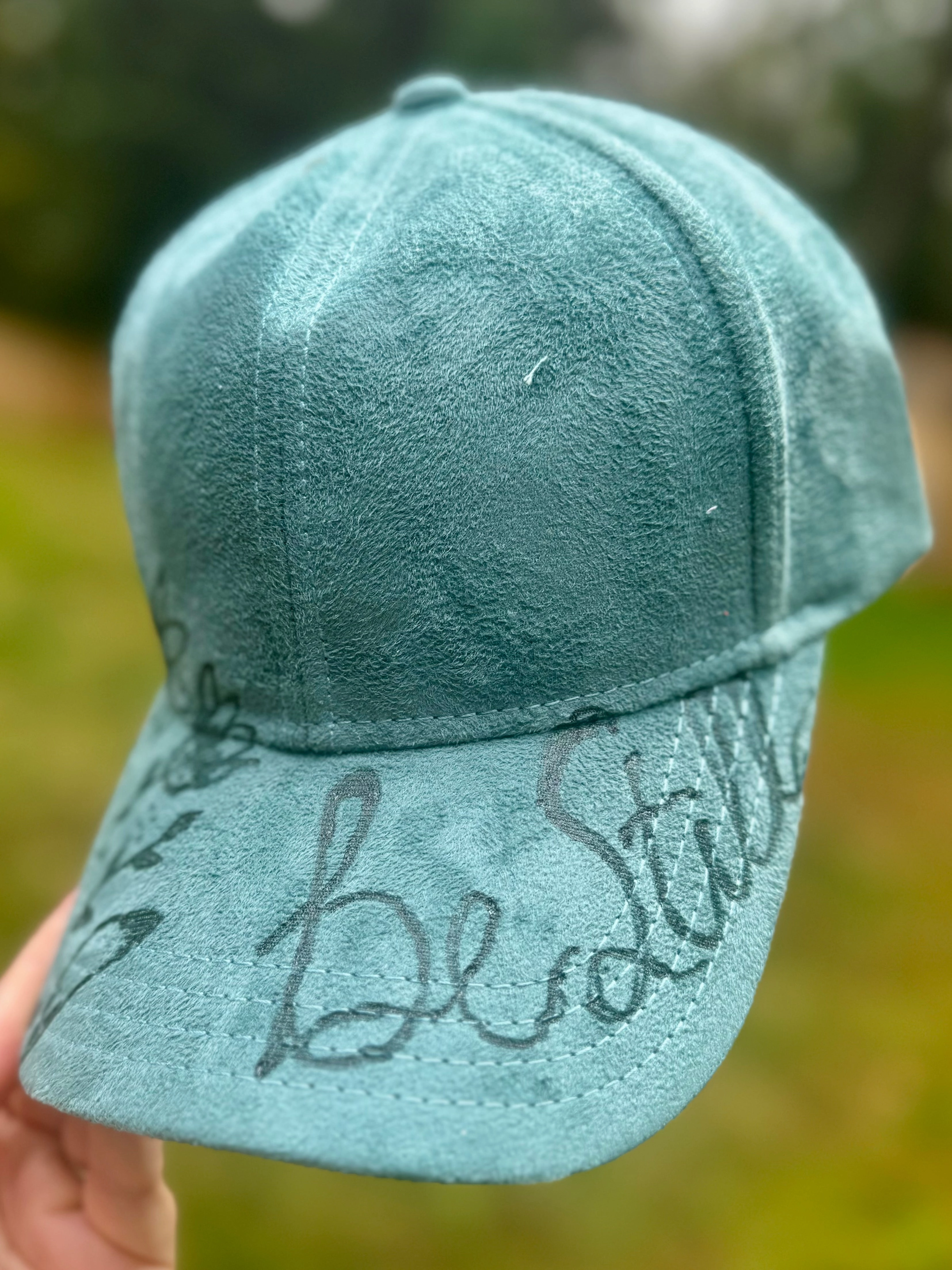 Be Still Ball Cap-Turquoise
