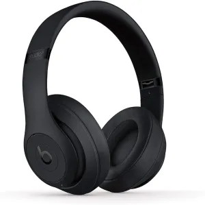 Beats Studio3 Wireless Noise Cancelling Over-Ear Headphones - Apple W1 Headphone Chip, Class 1 Bluetooth, Active Noise Cancelling, 22 Hours of Listening Time - Matte Black (Previous Model)