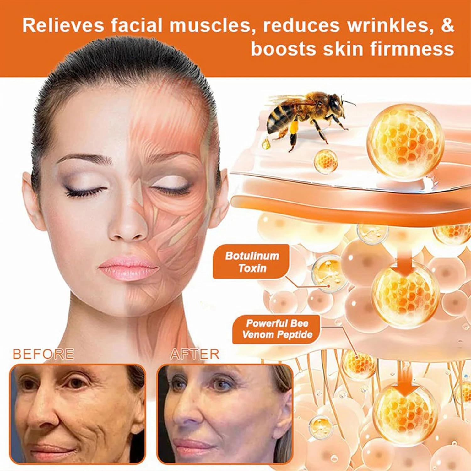 Bee Venom Skin Regeneration Cream, Bee Venom Skin Treatment Cream for Face & Body, Multipurpose bee venom comprehensive cream - Natural Care for skin Imperfection (2PC)