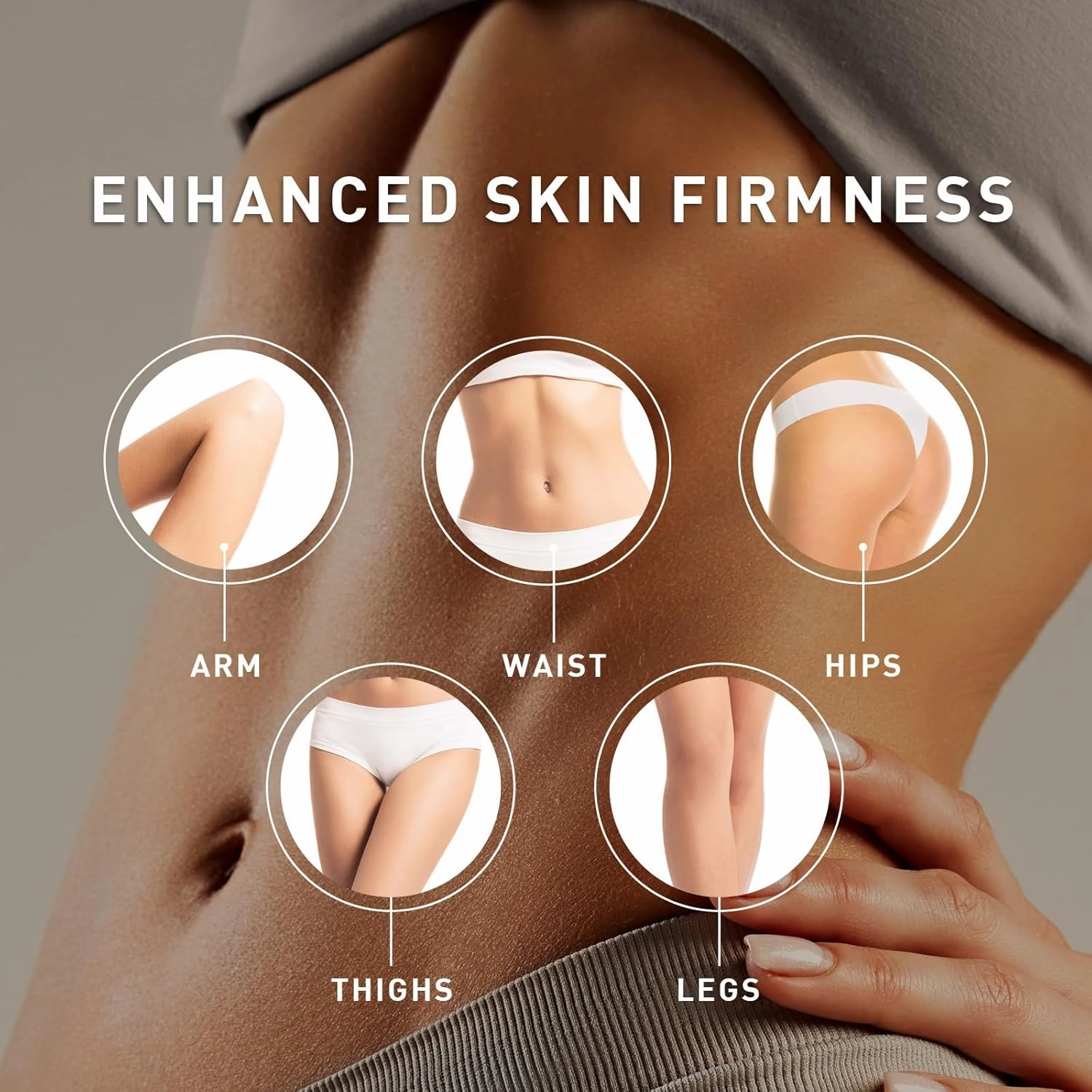 Belly Firming Cream for Skin Tightening: Enaskin Naturals Flat Cellulite Cream for Stomach & Thighs & Butt - Moisturizing Lifting Body Lotion for Women and Men - 120ML