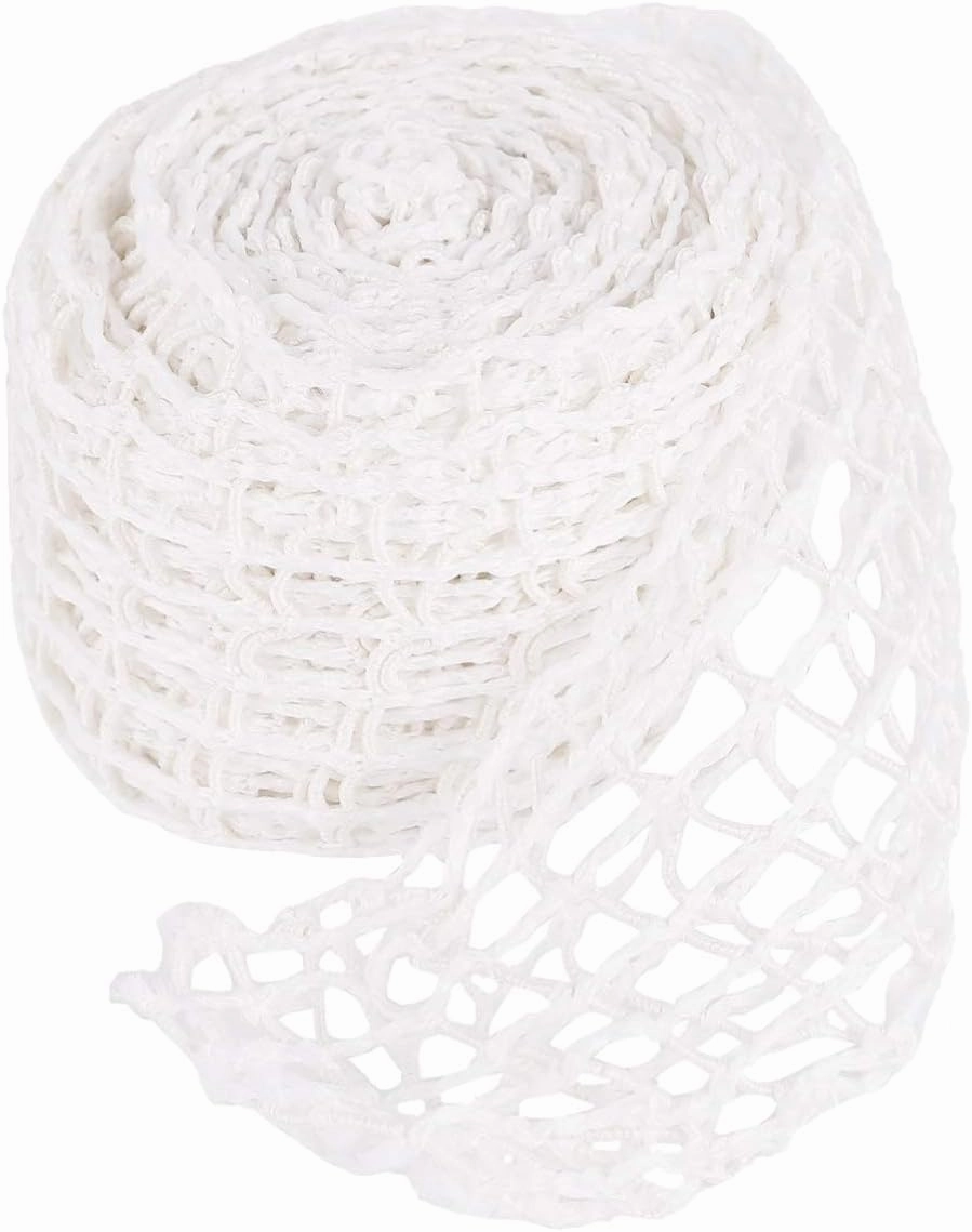 BESPORTBLE 2 Rolls Sauce Elbow Net Set Vegetable White Polyester Fiber Makeup