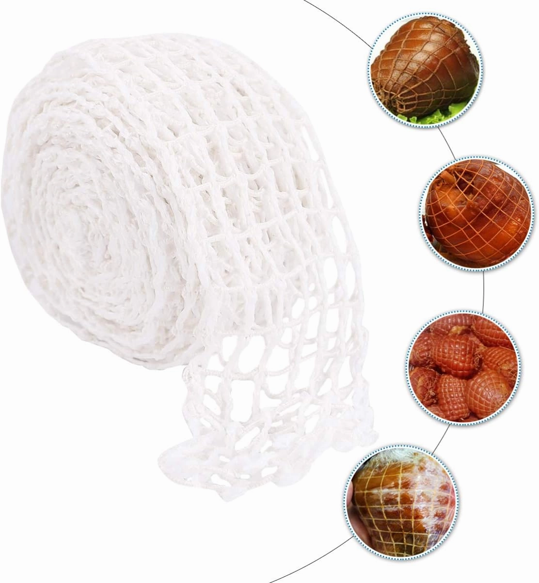 BESPORTBLE 2 Rolls Sauce Elbow Net Set Vegetable White Polyester Fiber Makeup