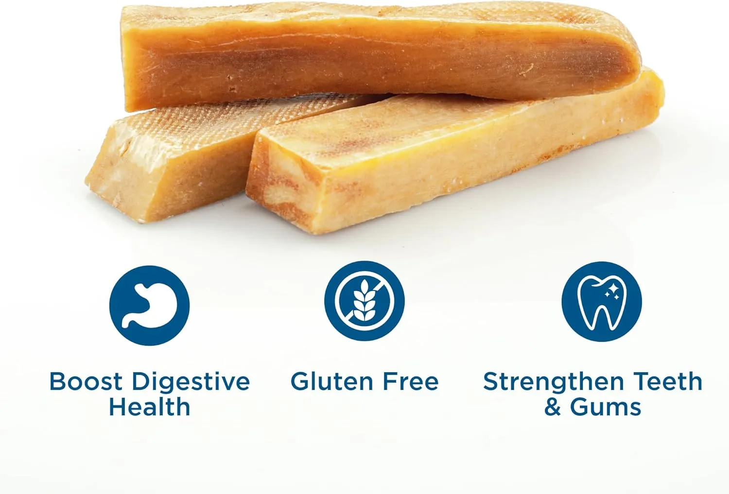 Best Bully Sticks Himalayan Yak Cheese for Dogs - Large 4 Count (Pack of 1) - Natural, No Lactose, Odor Free, Long-Lasting Snack