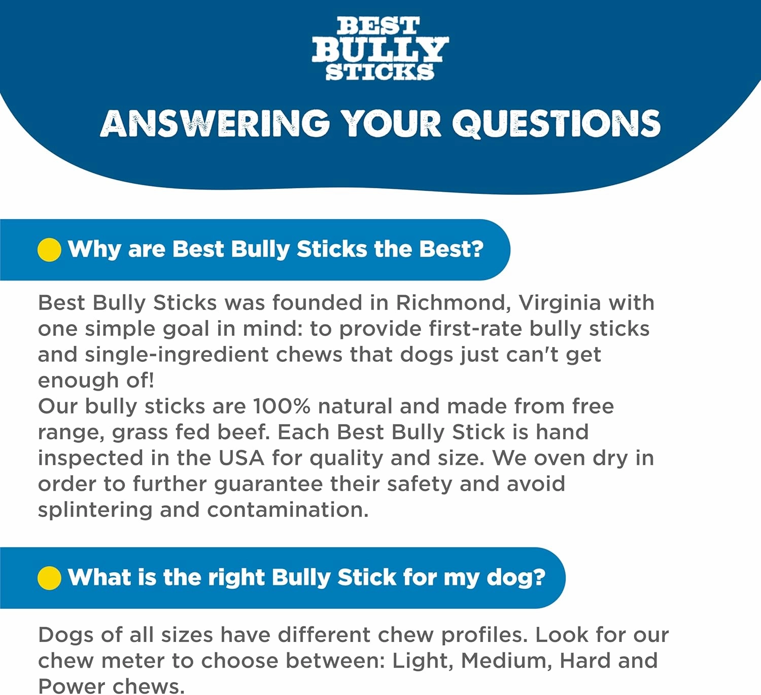 Best Bully Sticks 6 Inch Bully Sticks for Dogs - 15 Count (Pack of 1) - Natural, Easily Digestible, 100% Grass-Fed Beef, Grain and Rawhide Free