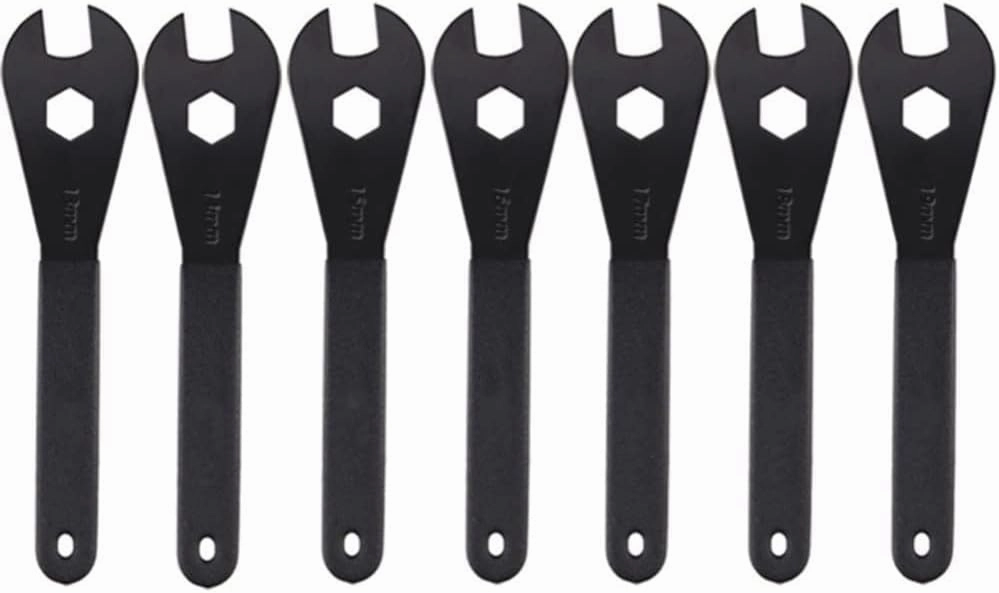 Bicycle Hub Cone Wrench,Portable Durable Multifunction Open Cone Wrench Bicycle Whee Pedal Repair Tool 7 piece set