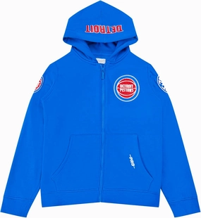 Big Boys NBA Classic Chenille Fleece Full Zip Hoodie