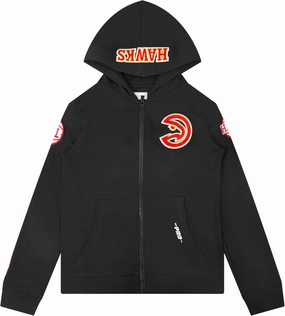 Big Boys NBA Classic Chenille Fleece Full Zip Hoodie