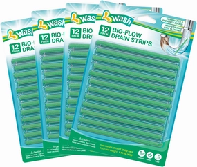 Bio-Flow Drain Strips - 48 Strips | Drain Cleaner & Odor Remover Drain Sticks