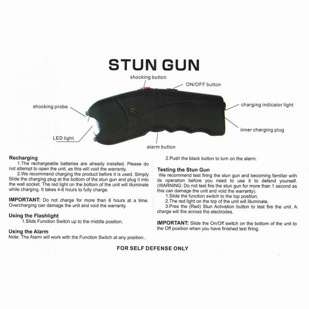 Black Cyclone Stun Gun (CH-23BK)