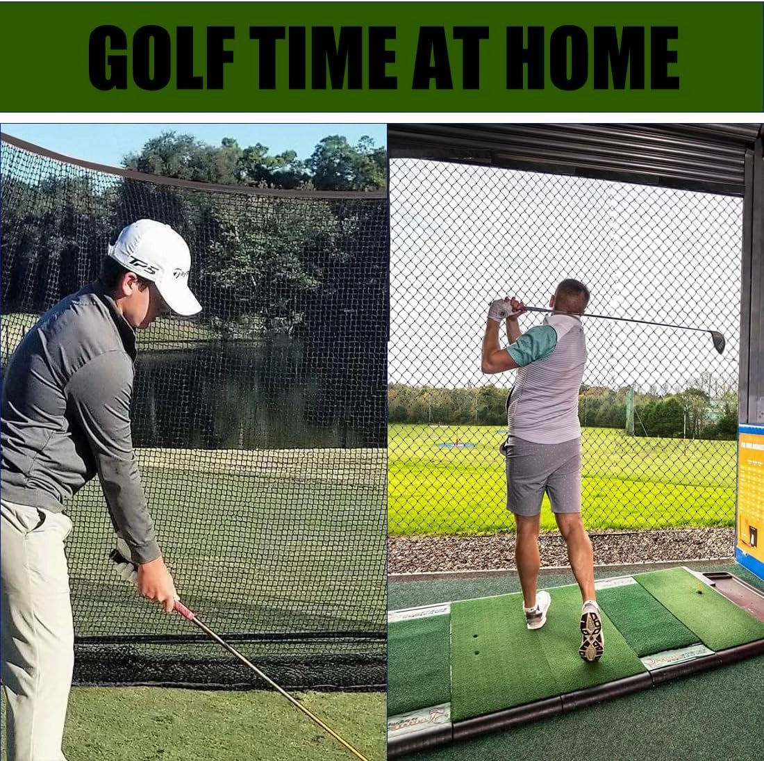 Black Golf Barrier Netting Multifunction Sports Netting High Impact Net