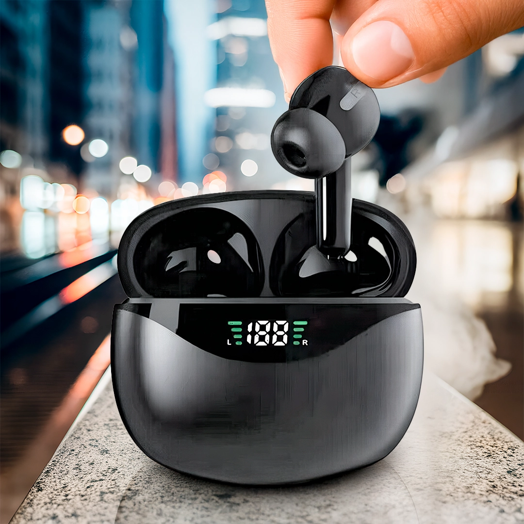 Bluetooth Earbuds 5.3 – Wireless, Noise-Cancelling & Rechargeable