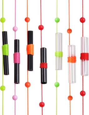 Bobber Stops Plastic Beads Kit Fishing Float Stop Knots with Plastic Fishing Beads for Fishing Line or Leader Slip Bobbers for Crappie Fishing Saltwater Freshwater