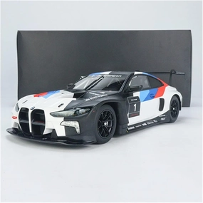 Boutique 1 18 Diecast Vehicle for BMW M4 GT3 High Simulation Resin Racing Car Model Collectible Ornaments Non-Remote App Controlled Toys